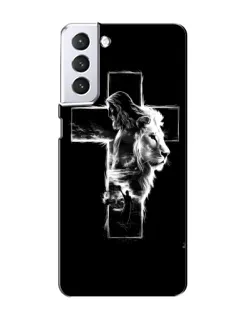 Чехол для Samsung Galaxy S21 с картинкой «Сияющий крест Jesus» Чехол для Samsung Galaxy S21 с картинкой «Сияющий крест Jesus»