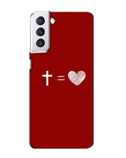 Чехол для Samsung Galaxy S21 с картинкой «Уравнение любви» Чехол для Samsung Galaxy S21 с картинкой «Уравнение любви»