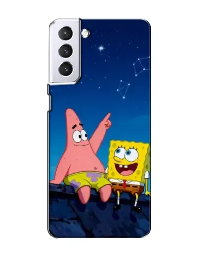 Чехол для Samsung Galaxy S21 с картинкой «Губка Боб и Патрик ночью» Чехол для Samsung Galaxy S21 с картинкой «Губка Боб и Патрик ночью»