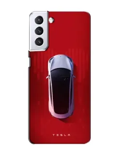 Чохол для Samsung Galaxy S21 з картинкою «Tesla Top View» Чохол для Samsung Galaxy S21 з картинкою «Tesla Top View»