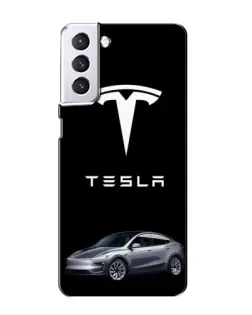 Чохол для Samsung Galaxy S21 з картинкою «Tesla Model Y» Чохол для Samsung Galaxy S21 з картинкою «Tesla Model Y»