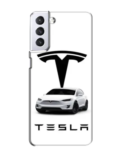 Чохол для Samsung Galaxy S21 з картинкою «Tesla White Style» Чохол для Samsung Galaxy S21 з картинкою «Tesla White Style»