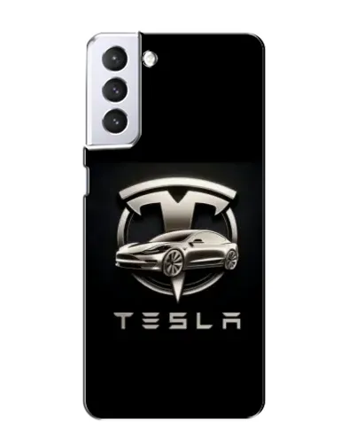 Чохол для Samsung Galaxy S21 з картинкою «Tesla — срібне авто» Чохол для Samsung Galaxy S21 з картинкою «Tesla — срібне авто»