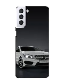 Чехол для Samsung Galaxy S21 с картинкой «Mercedes AMG GT Silver»