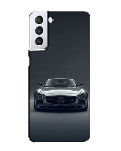 Чохол для Samsung Galaxy S21 з картинкою «Mercedes на чорному»