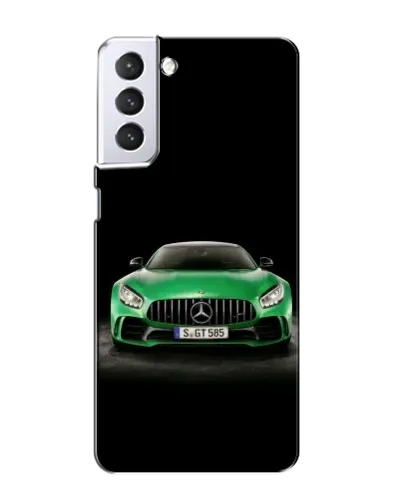 Чохол для Samsung Galaxy S21 з картинкою «Mercedes — неоновий лого»