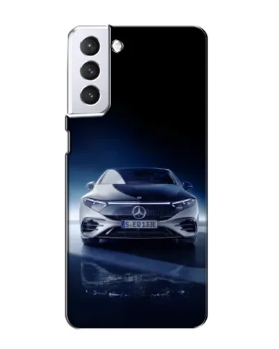 Чохол для Samsung Galaxy S21 з картинкою «Нічний Mercedes EQ»