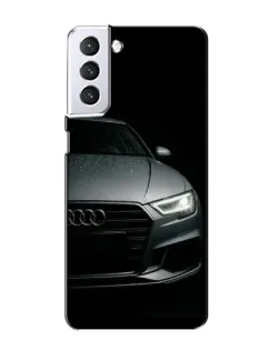 Чехол для Samsung Galaxy S21 с картинкой «Audi — детализация кузова» Чехол для Samsung Galaxy S21 с картинкой «Audi — детализация кузова»