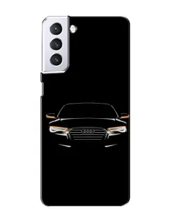 Чехол для Samsung Galaxy S21 с картинкой «Audi — ночной контур» Чехол для Samsung Galaxy S21 с картинкой «Audi — ночной контур»