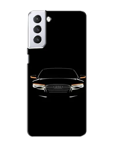 Чехол для Samsung Galaxy S21 с картинкой «Audi — ночной контур»