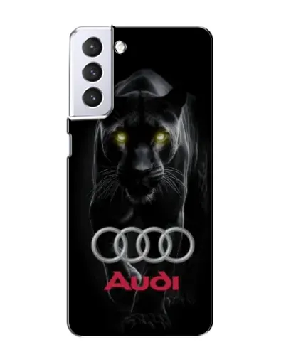 Чехол для Samsung Galaxy S21 с картинкой «Пантера и Audi»