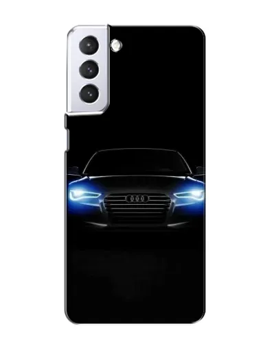 Чехол для Samsung Galaxy S21 с картинкой «Audi в неоне»