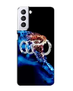 Чехол для Samsung Galaxy S21 с картинкой «Энергия лого Audi» Чехол для Samsung Galaxy S21 с картинкой «Энергия лого Audi»