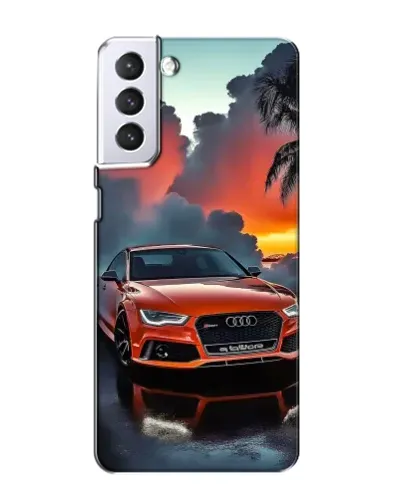 Чехол для Samsung Galaxy S21 с картинкой «Audi — закат»