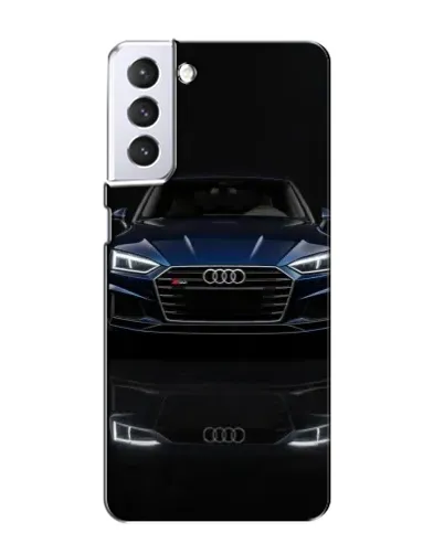 Чехол для Samsung Galaxy S21 с картинкой «Audi — ночное отражение»