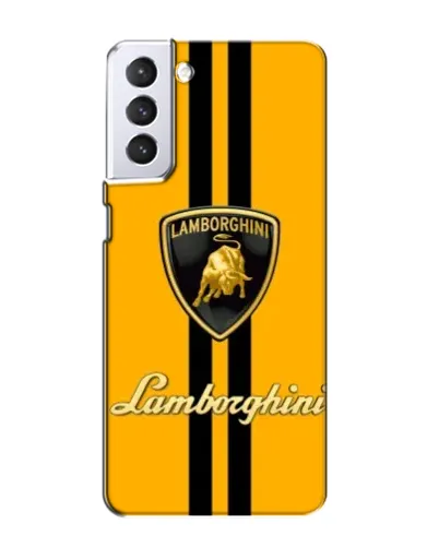Чехол для Samsung Galaxy S21 с картинкой «Lamborghini Stripe желтый»
