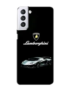 Чехол для Samsung Galaxy S21 с картинкой «Логотип Lamborghini классика»