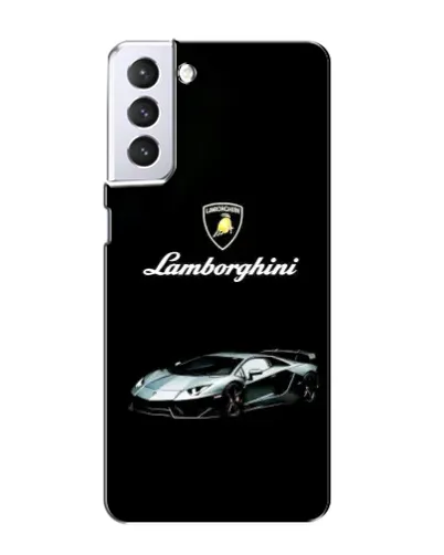 Чехол для Samsung Galaxy S21 с картинкой «Логотип Lamborghini классика»