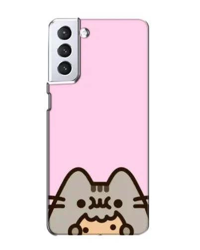 Чехол для Samsung Galaxy S21 с картинкой «Pusheen и печенье» Чехол для Samsung Galaxy S21 с картинкой «Pusheen и печенье»