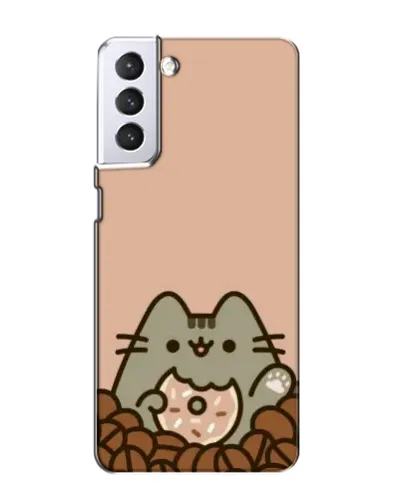 Чехол для Samsung Galaxy S21 с картинкой «Кофейный Пушин» Чехол для Samsung Galaxy S21 с картинкой «Кофейный Пушин»