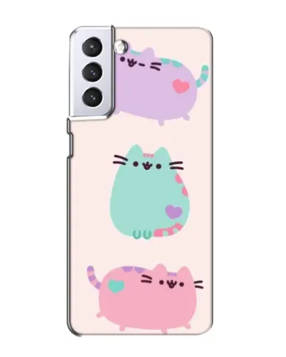 Чехол для Samsung Galaxy S21 с картинкой «Pusheen трио» Чехол для Samsung Galaxy S21 с картинкой «Pusheen трио»