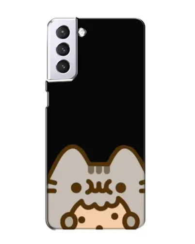 Чехол для Samsung Galaxy S21 с картинкой «Пушин на черном» Чехол для Samsung Galaxy S21 с картинкой «Пушин на черном»