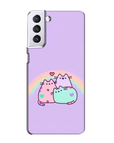 Чехол для Samsung Galaxy S21 с картинкой «Радужные Пушины» Чехол для Samsung Galaxy S21 с картинкой «Радужные Пушины»