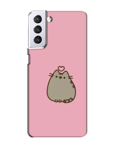 Чехол для Samsung Galaxy S21 с картинкой «Pusheen сердце» Чехол для Samsung Galaxy S21 с картинкой «Pusheen сердце»