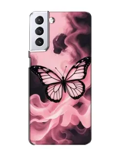 Чехол для Samsung Galaxy S21 с картинкой «Бабочка в дыму» Чехол для Samsung Galaxy S21 с картинкой «Бабочка в дыму»