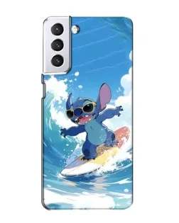 Чехол для Samsung Galaxy S21 с картинкой «Стич на волне» Чехол для Samsung Galaxy S21 с картинкой «Стич на волне»