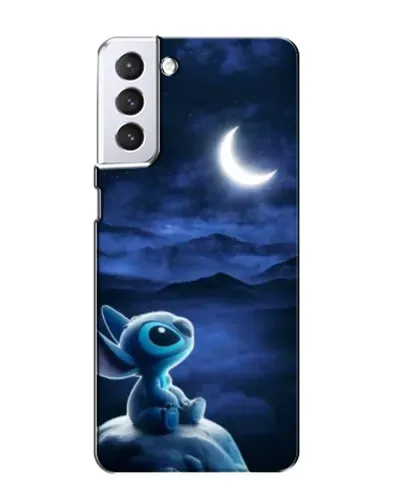 Чехол для Samsung Galaxy S21 с картинкой «Лунная ночь Стича»