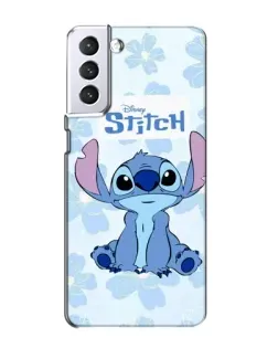Чехол для Samsung Galaxy S21 с картинкой «Stitch среди цветов» Чехол для Samsung Galaxy S21 с картинкой «Stitch среди цветов»