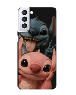 Чехол для Samsung Galaxy S21 с картинкой «Стич и Ангел» Чехол для Samsung Galaxy S21 с картинкой «Стич и Ангел»