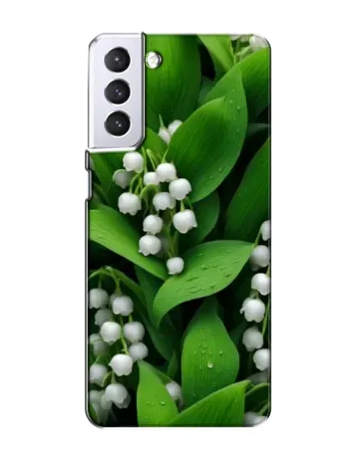 Чехол для Samsung Galaxy S21 с картинкой «Ландыши в зелени»