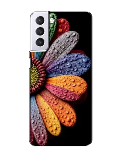 Чехол для Samsung Galaxy S21 с картинкой «Радужный цветок»