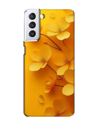 Чехол для Samsung Galaxy S21 с картинкой «Золотые лепестки»