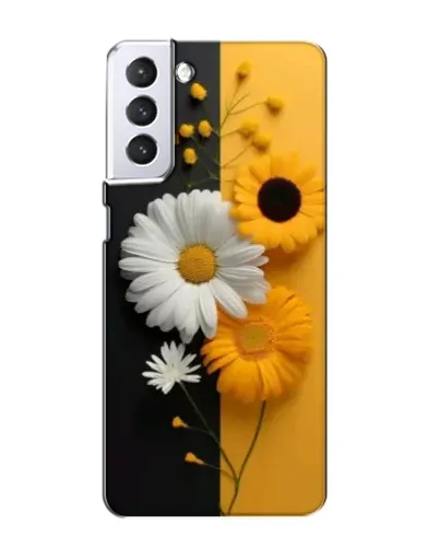 Чехол для Samsung Galaxy S21 с картинкой «Подсолнух и ромашка»