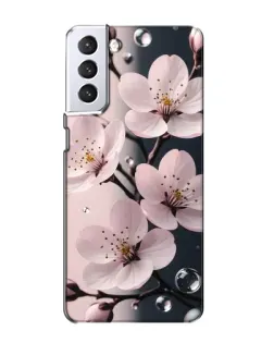 Чехол для Samsung Galaxy S21 с картинкой «Нежная сакура и капли» Чехол для Samsung Galaxy S21 с картинкой «Нежная сакура и капли»