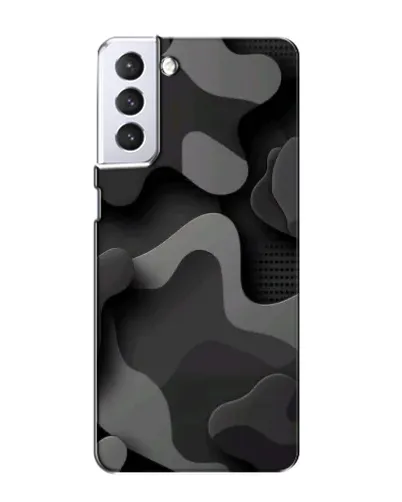 Чехол для Samsung Galaxy S21 с картинкой «Темный абстрактный камуфляж»
