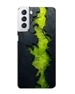 Чехол для Samsung Galaxy S21 с картинкой «Салатовый разлом скалы» Чехол для Samsung Galaxy S21 с картинкой «Салатовый разлом скалы»