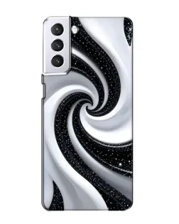 Чехол для Samsung Galaxy S21 с картинкой «Черно-белая спираль» Чехол для Samsung Galaxy S21 с картинкой «Черно-белая спираль»