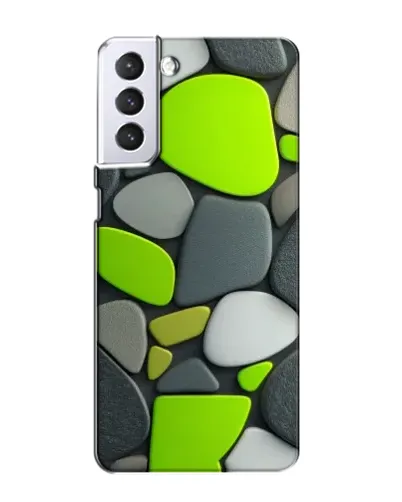 Чехол для Samsung Galaxy S21 с картинкой «Яркая неоновая галька»