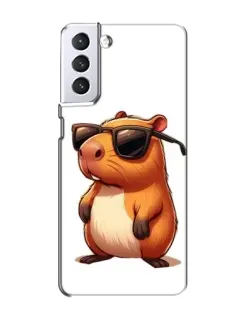 Чехол для Samsung Galaxy S21 с картинкой «Капибара в очках» Чехол для Samsung Galaxy S21 с картинкой «Капибара в очках»