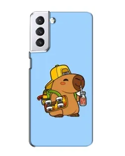 Чехол для Samsung Galaxy S21 с картинкой «Капибара на скейте» Чехол для Samsung Galaxy S21 с картинкой «Капибара на скейте»