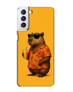 Чехол для Samsung Galaxy S21 с картинкой «Капибара на отдыхе» Чехол для Samsung Galaxy S21 с картинкой «Капибара на отдыхе»