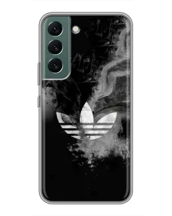 Чехол для Samsung Galaxy S22 Plus с картинкой «Абстрактный дым Adidas»