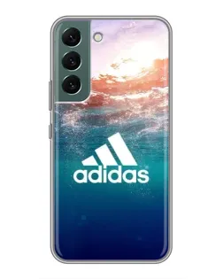 Чехол для Samsung Galaxy S22 Plus с картинкой «Океанская глубина адидас»