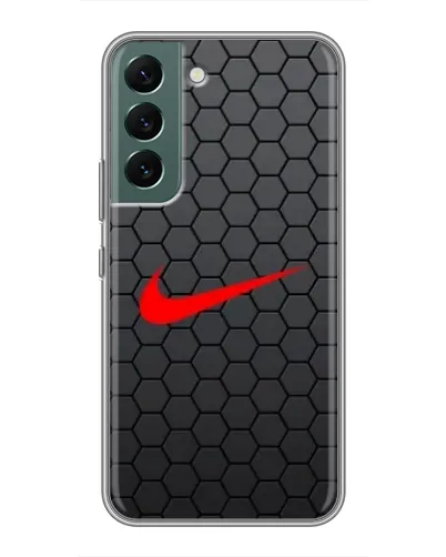 Чехол для Samsung Galaxy S22 Plus с картинкой «Nike — карбоновая сетка» Чехол для Samsung Galaxy S22 Plus с картинкой «Nike — карбоновая сетка»