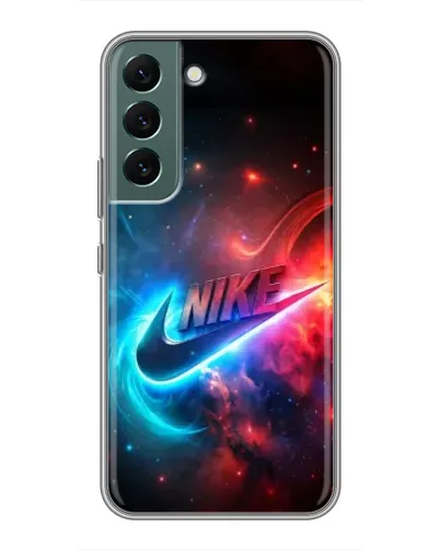 Чехол для Samsung Galaxy S22 Plus с картинкой «Огненный логотип Nike» Чехол для Samsung Galaxy S22 Plus с картинкой «Огненный логотип Nike»
