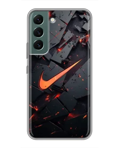Чехол для Samsung Galaxy S22 Plus с картинкой «Nike — эффект разломов» Чехол для Samsung Galaxy S22 Plus с картинкой «Nike — эффект разломов»
